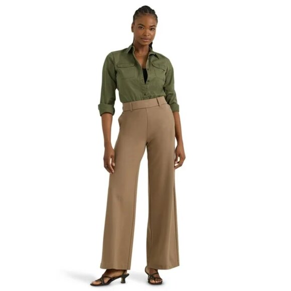 Lee® Women's Pull-On Comfort Waist A-Line Knit Pant - Picture 1 of 7